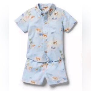 NWT-  Janie and Jack Animal Print Swim Set